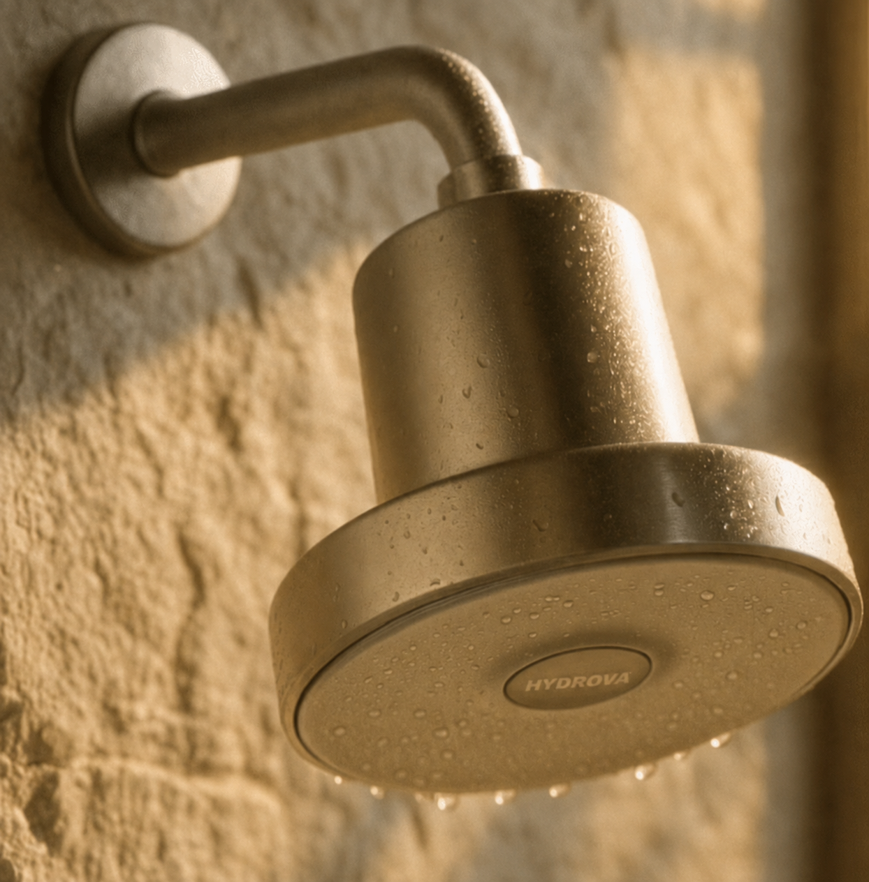 Hydrova filtered showerhead running water